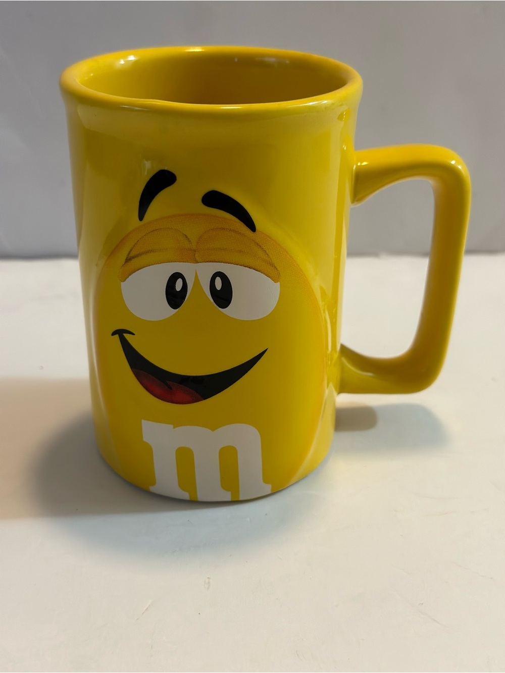 M&M'S Yellow Character Ceramic Mug with Smiling Face